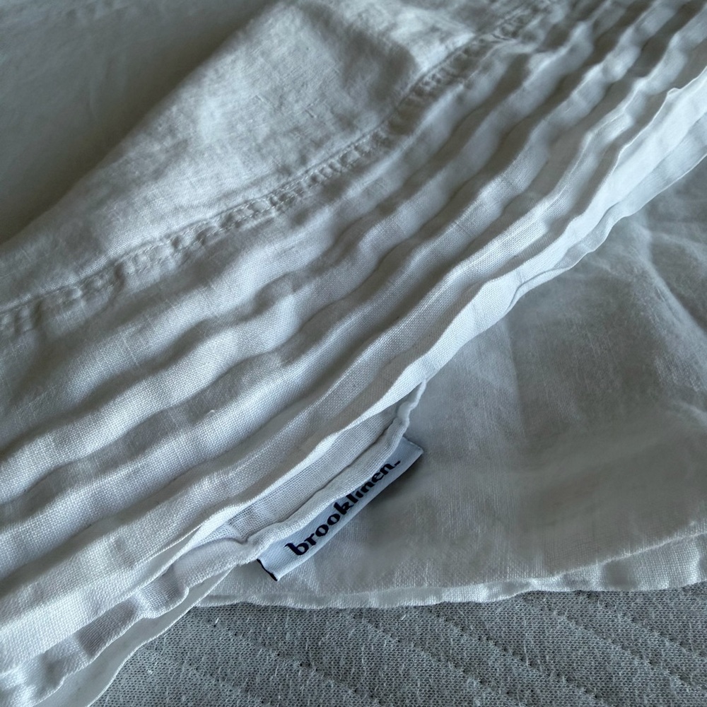 Brooklinen Soft White Linen Bedding